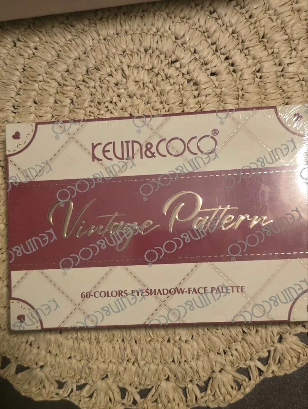 Kevin & Coco Vintage Pattern 60-Color Eyeshadow Face Palette - Never Opened